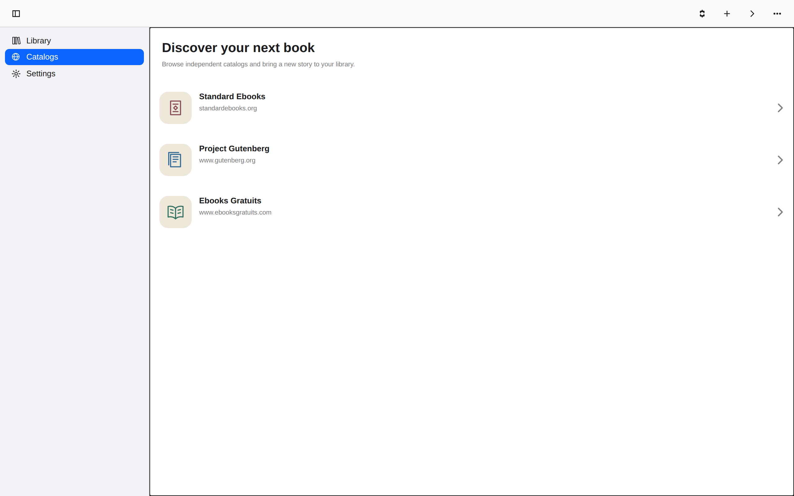 Catalogs, Web Web DOM