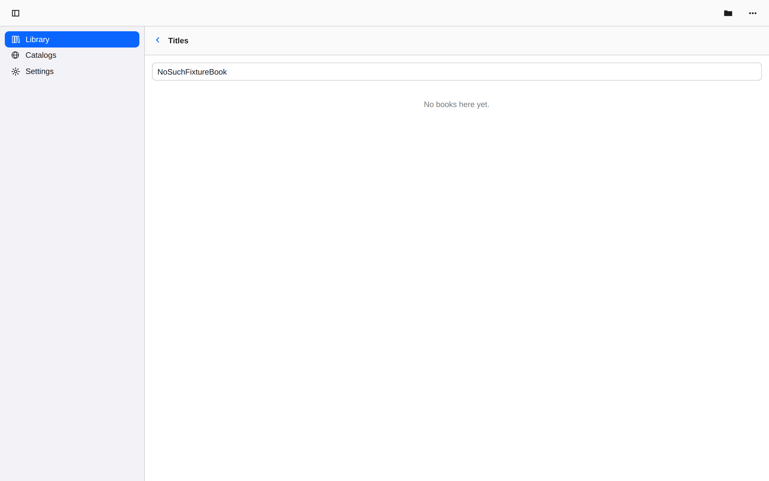 Library Empty Search, Web Web DOM