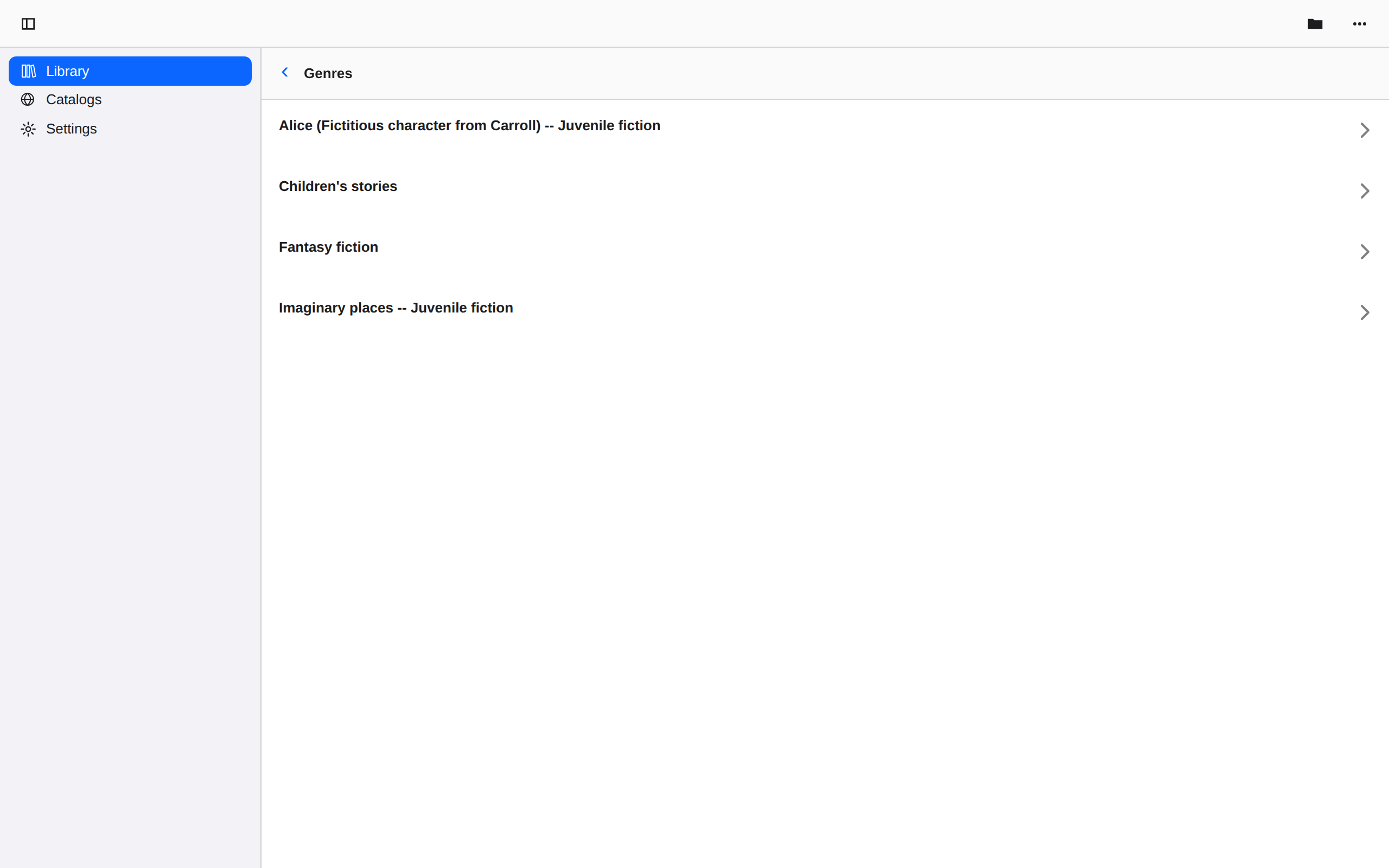 Library Genres, Web Web DOM