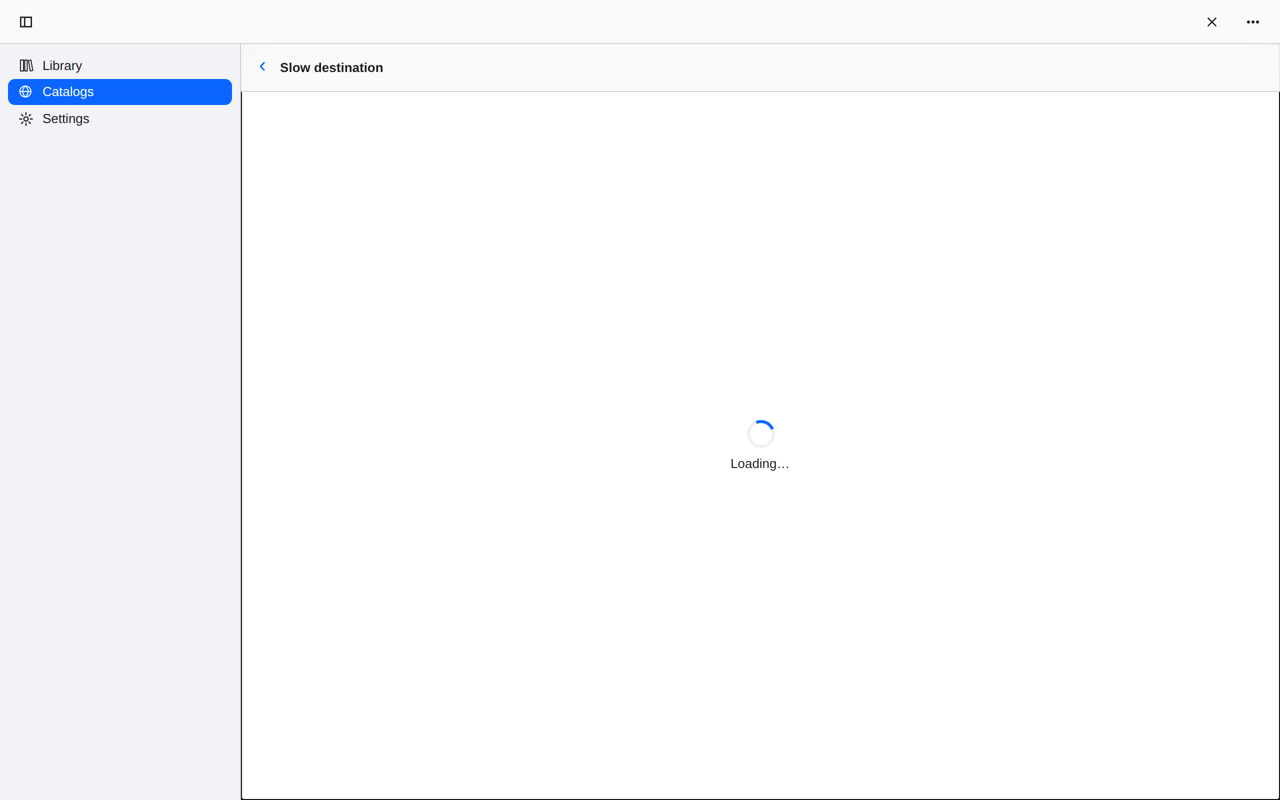Pushed Loading Destination, Web Web DOM