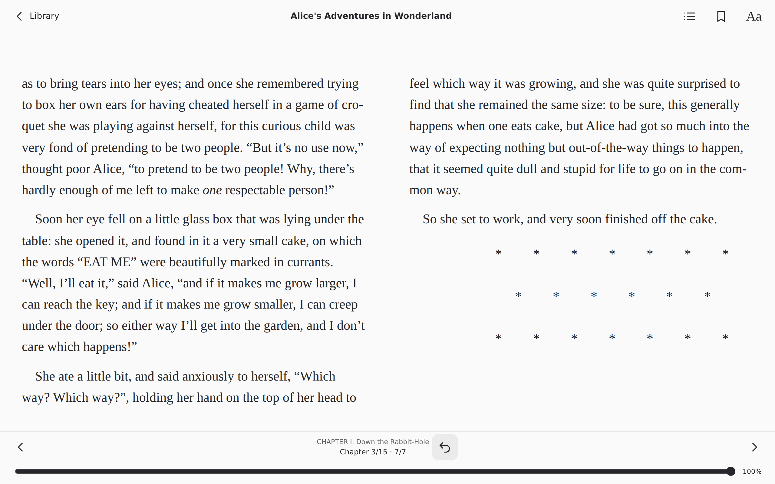 Reader Last Page Margins, Web Web DOM
