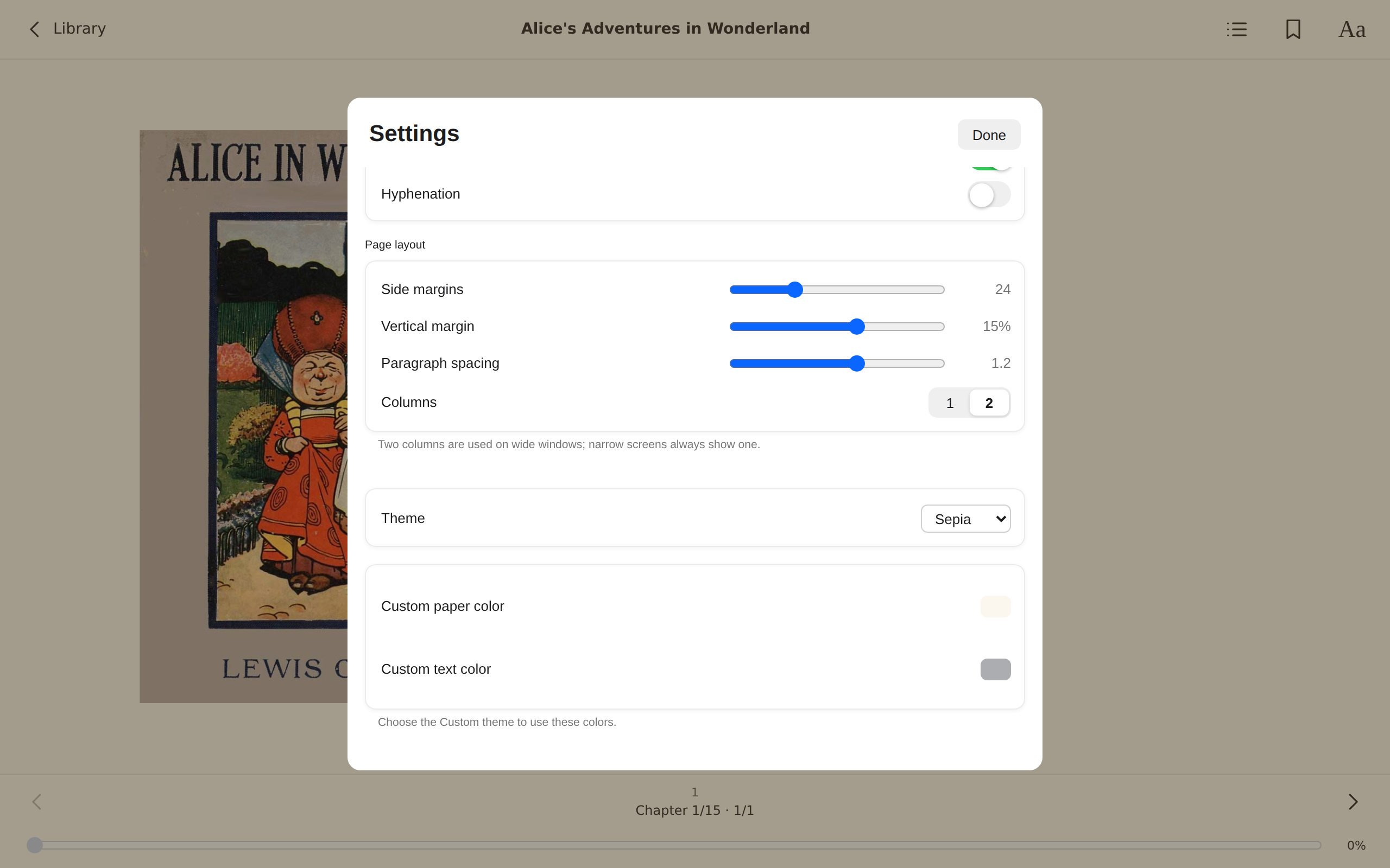 Reader Layout, Web Web DOM