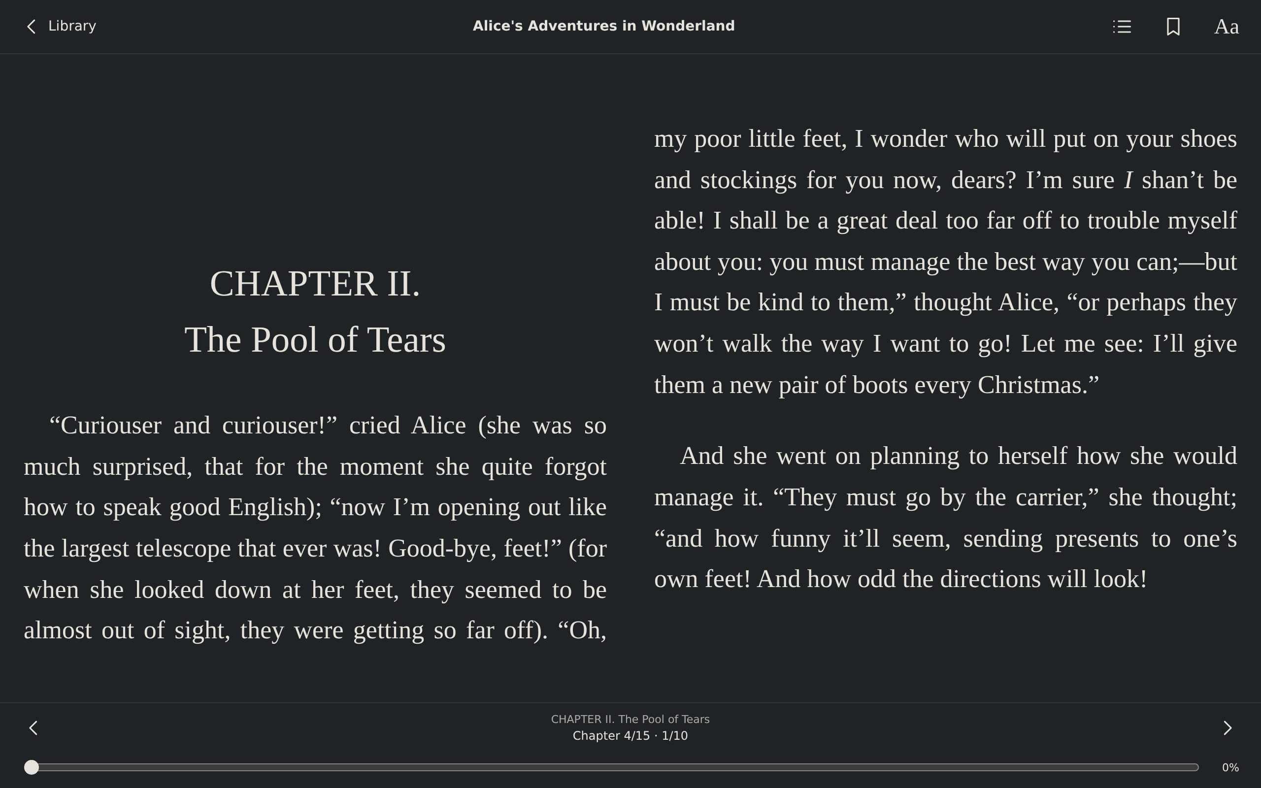 Reader Lazy Section, Web Web DOM