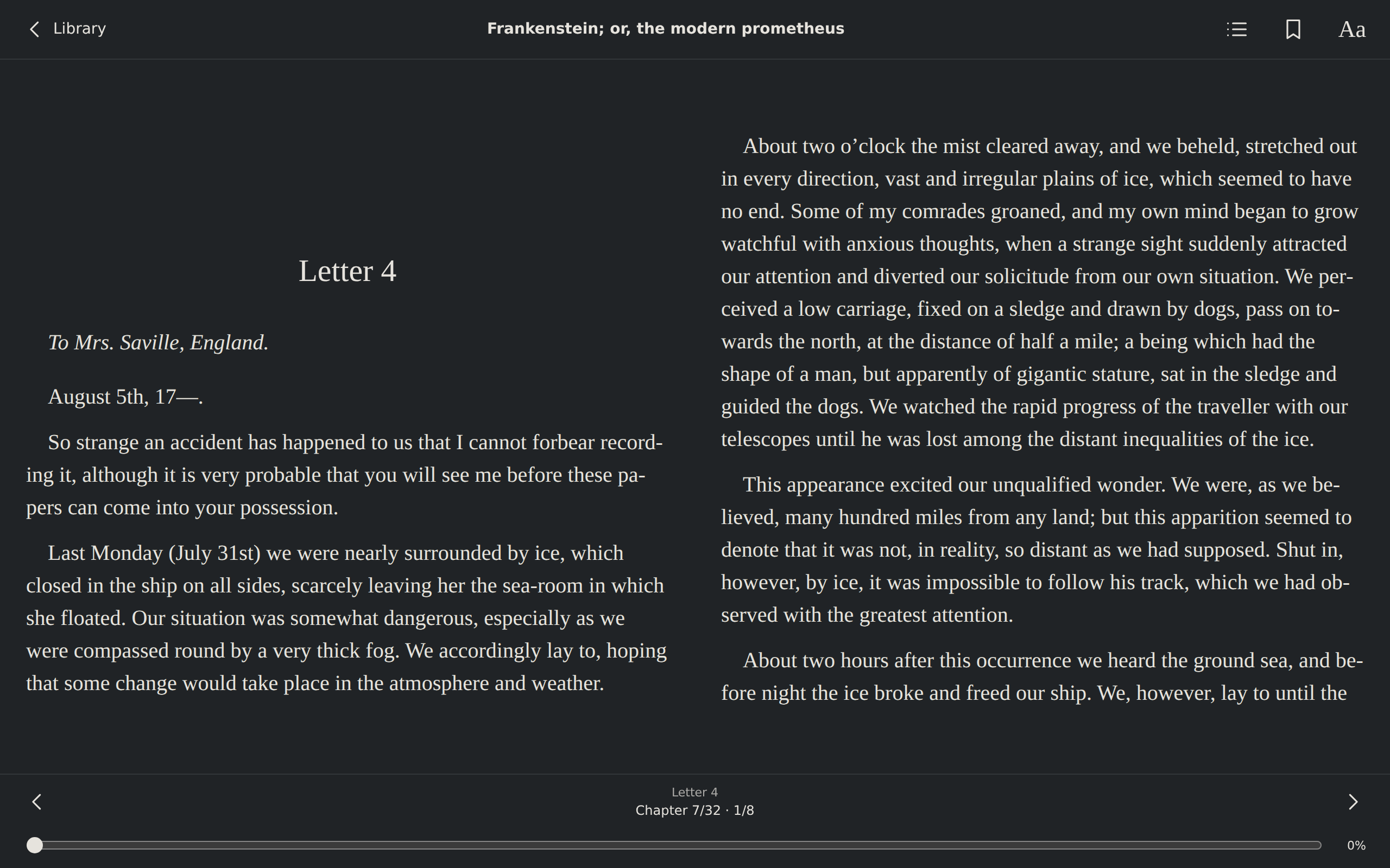 Frankenstein · Read, Web Web DOM