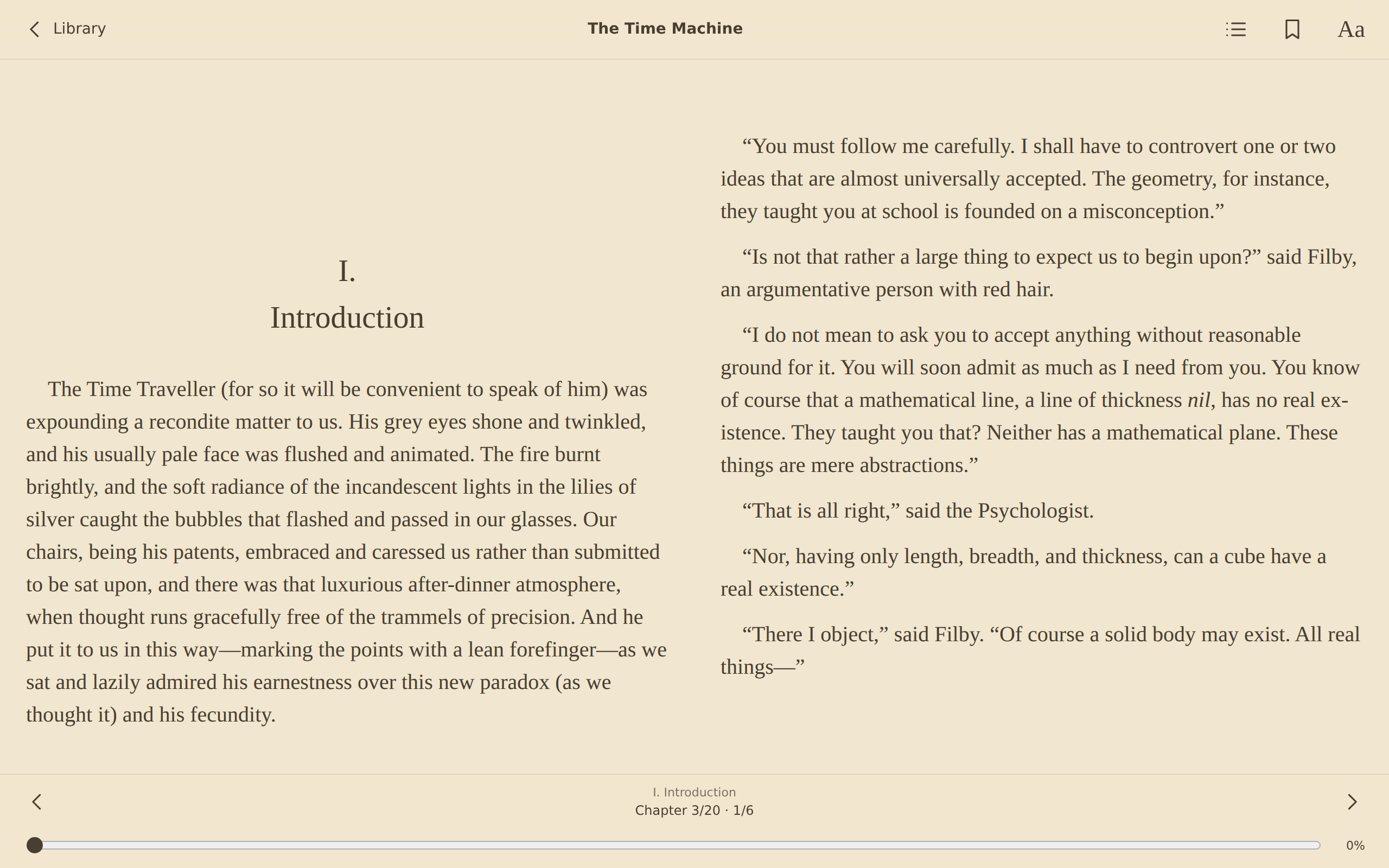 The Time Machine · Read, Web Web DOM