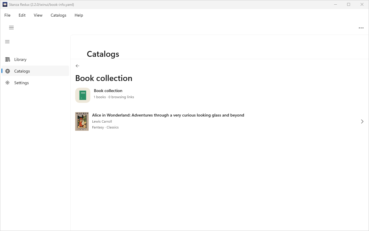 Book List, Windows WinUI 3