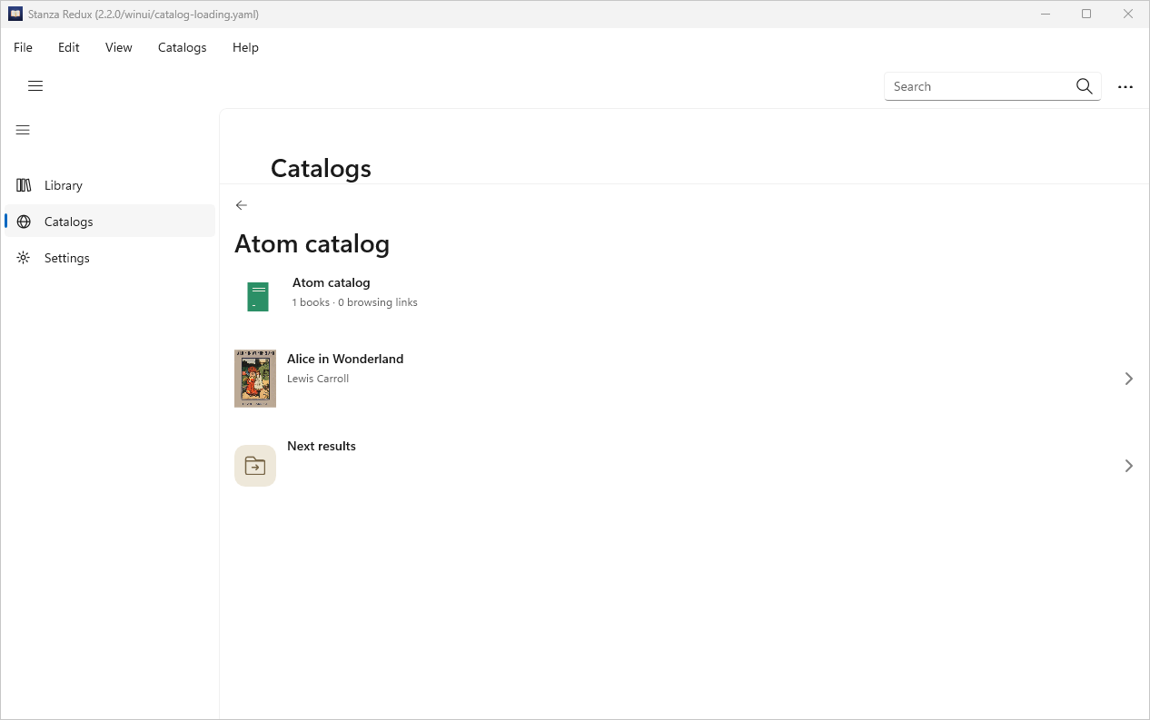 Catalog Atom Cover, Windows WinUI 3