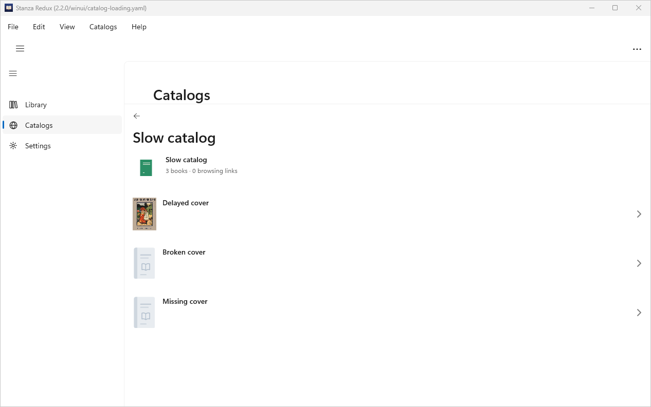 Catalog Covers, Windows WinUI 3