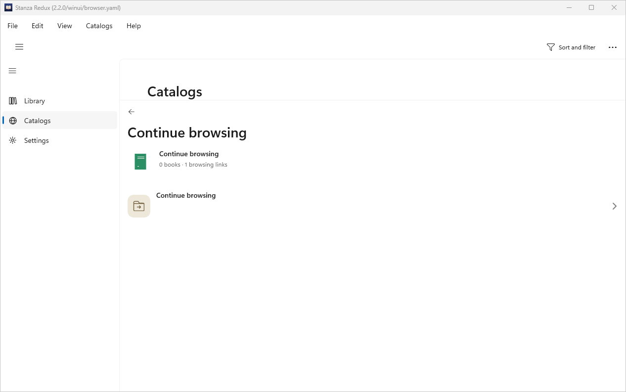 Catalog Facets, Windows WinUI 3