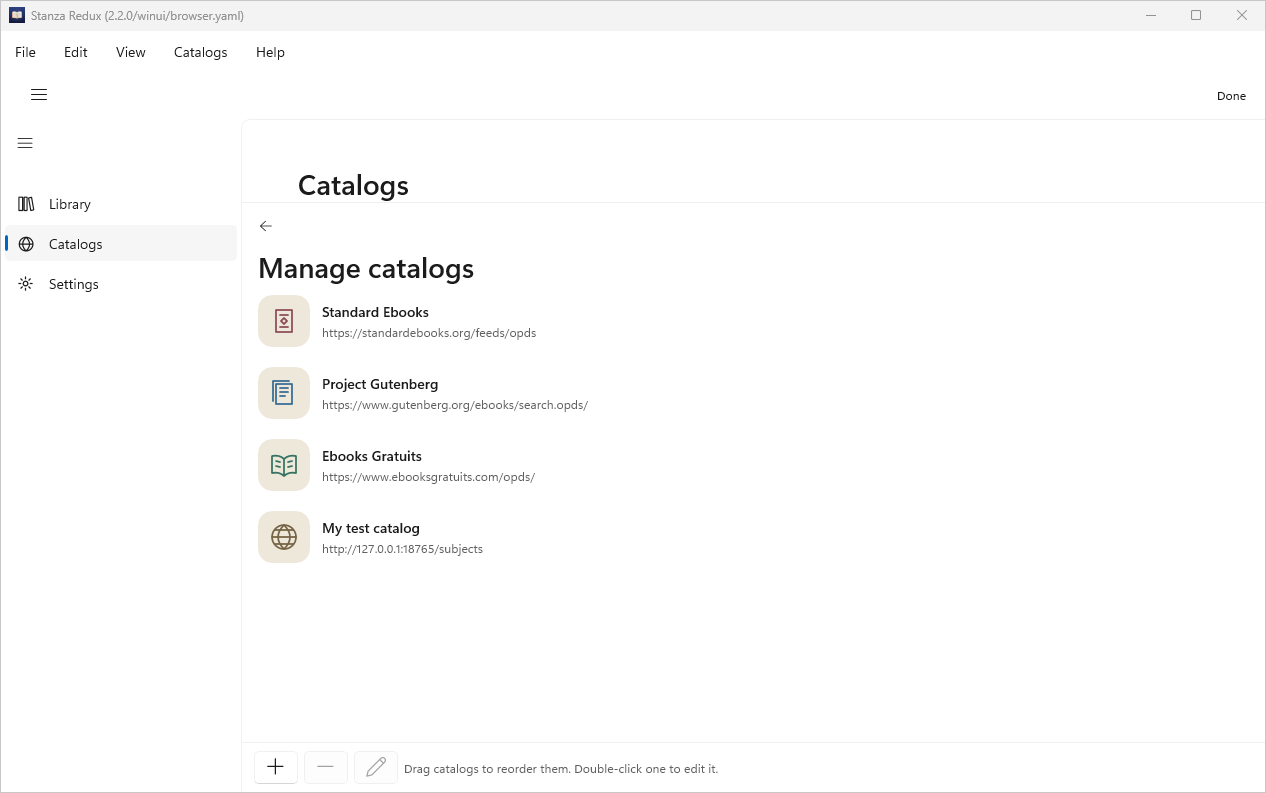 Catalog Management, Windows WinUI 3