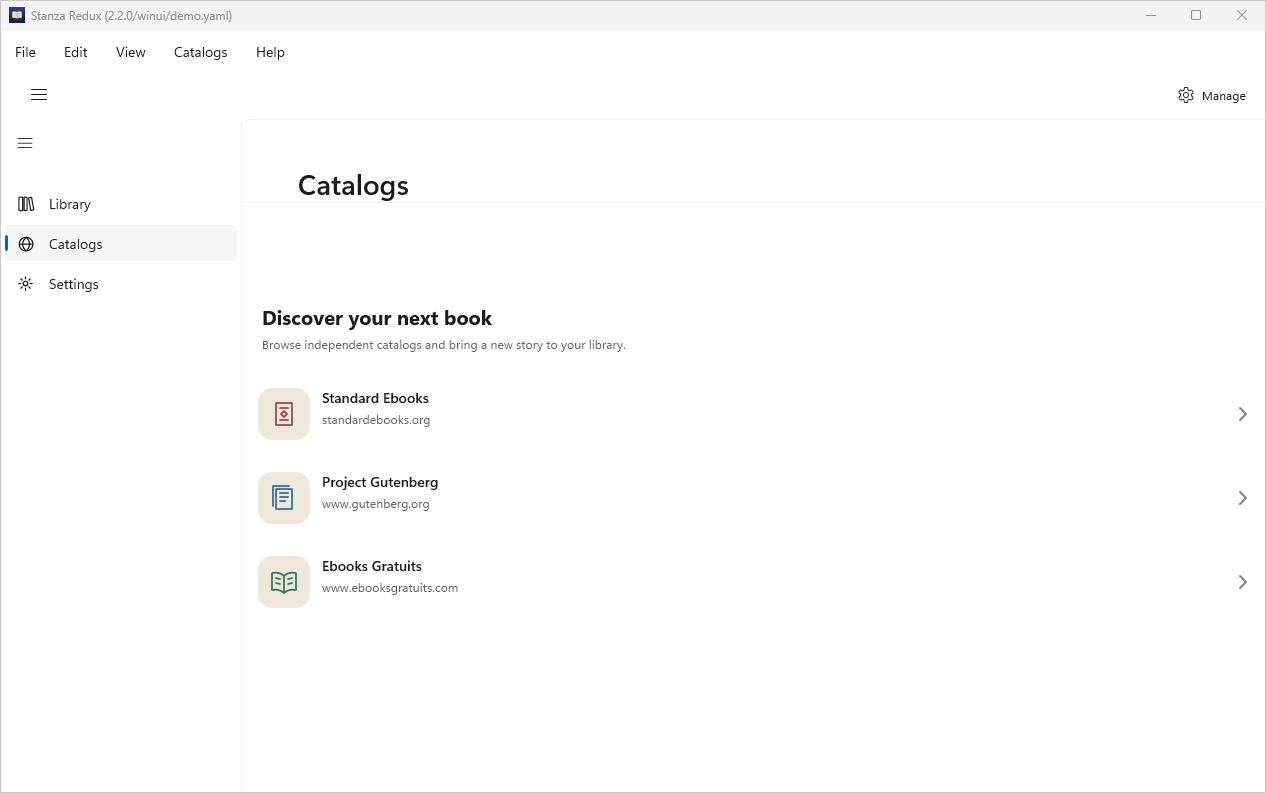 Catalogs, Windows WinUI 3