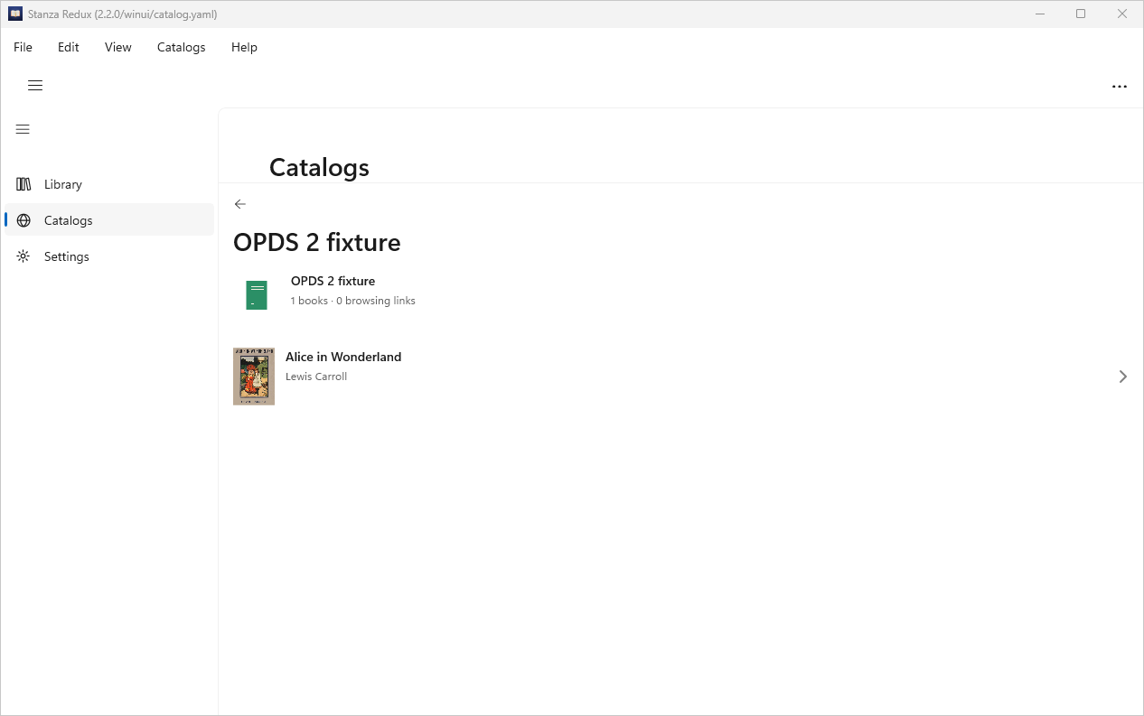 Opds2, Windows WinUI 3