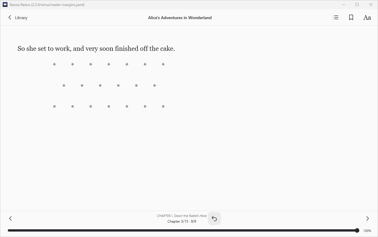 Reader Last Page Margins, Windows WinUI 3