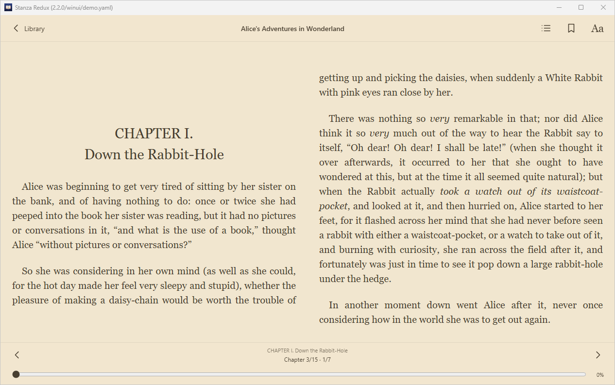 Reader, Windows WinUI 3