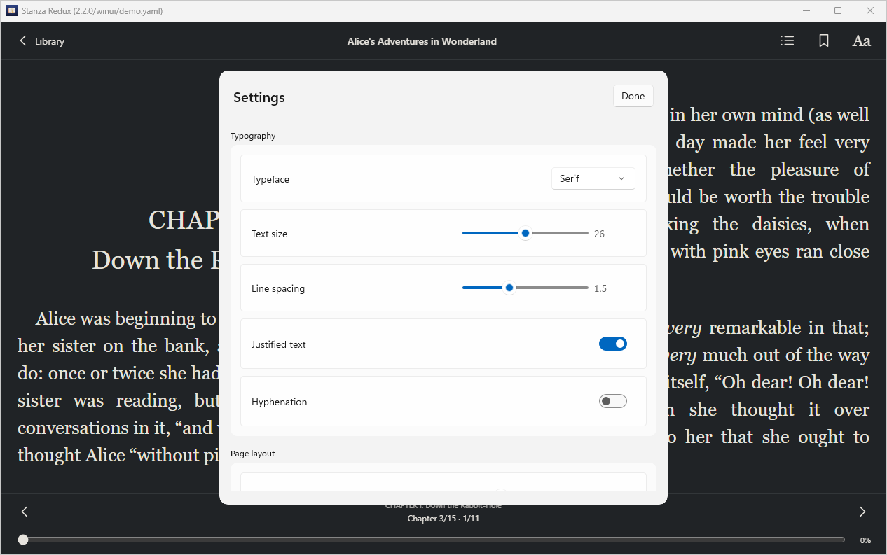 Settings, Windows WinUI 3
