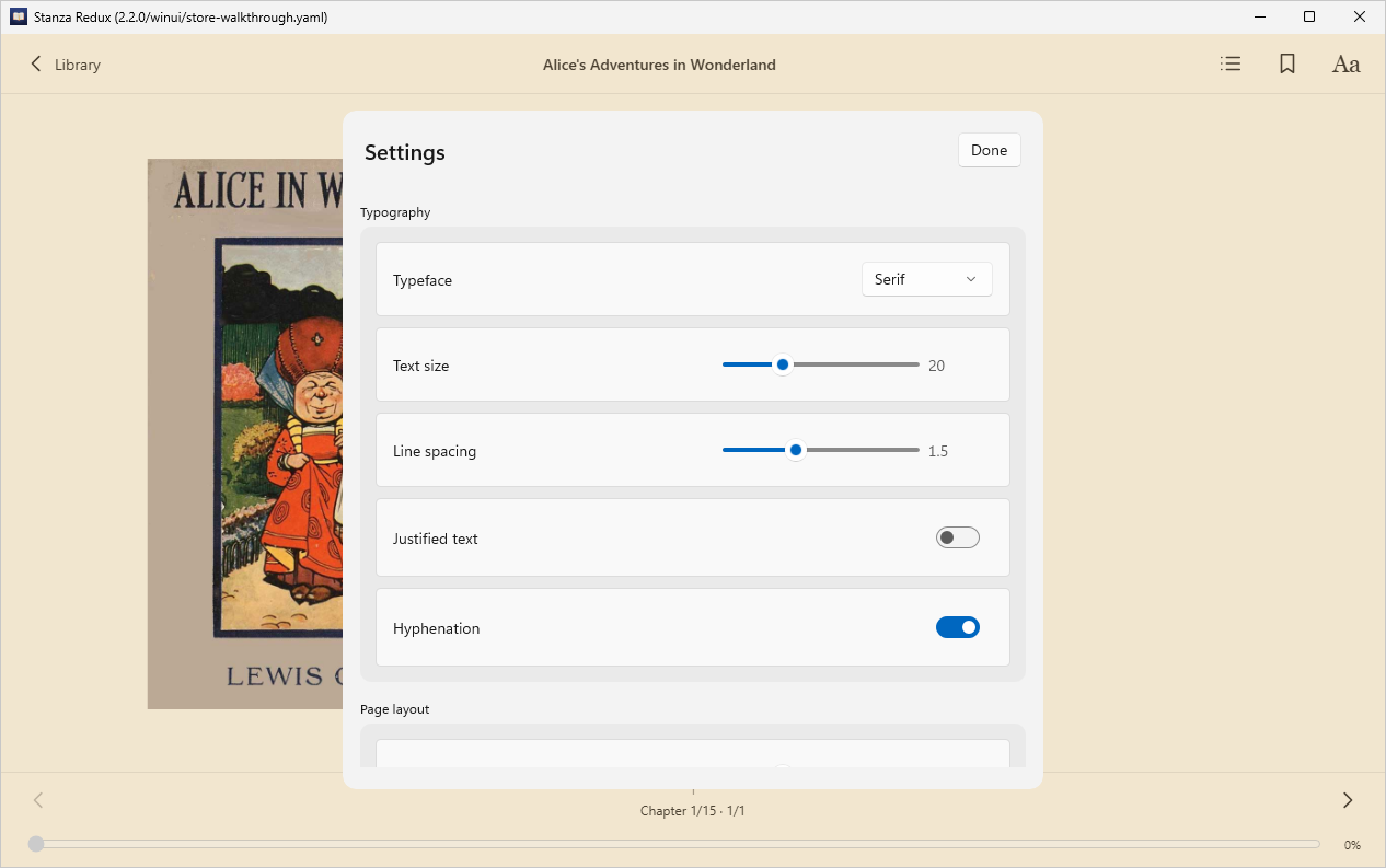Settings, Windows WinUI 3